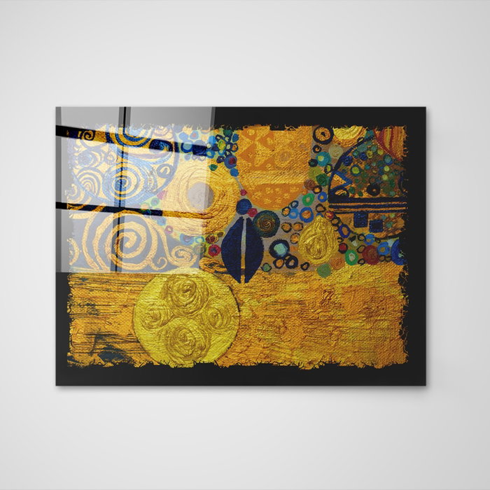 Wallity Pintura Decorativa de Vidrio Templado Multicolor 40 x 60 cm